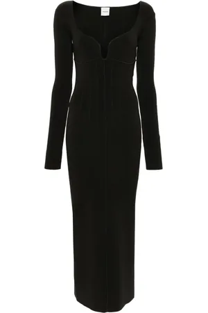 Nanushka Seam-detail ribbed midi dress