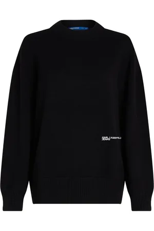Karl Lagerfeld Intarsia-knit monogram sweater