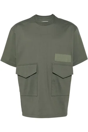 SACAI Flap-pocket cotton T-shirt