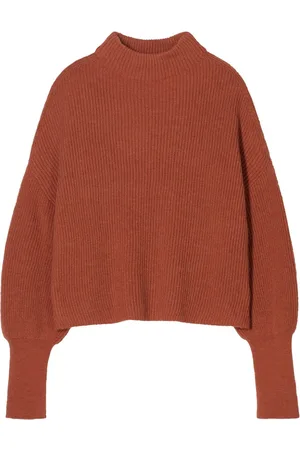 Closed Funnel-neck knitted jumper