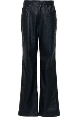 ROTATE Braided straight-leg trousers