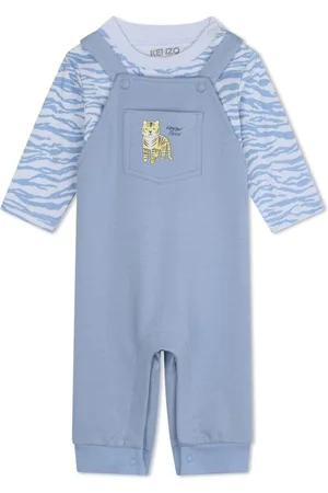 Kenzo Printed cotton dungarees set