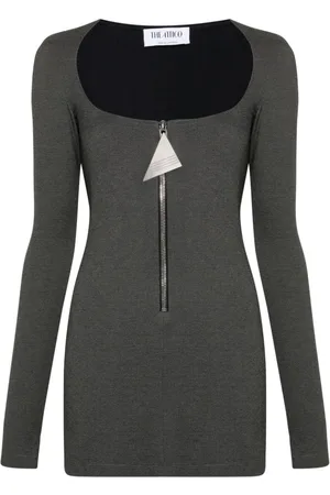 The Attico M??lange-effect mini dress