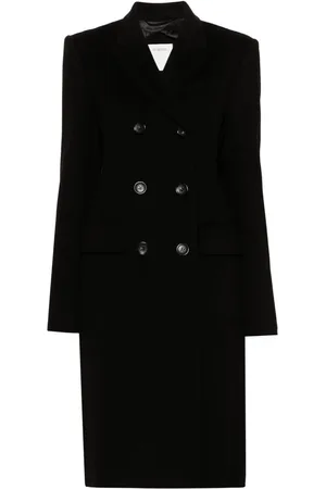 Sportmax Double-breasted wool coat