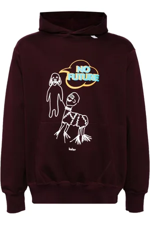 Kolor Logo-print cotton hoodie