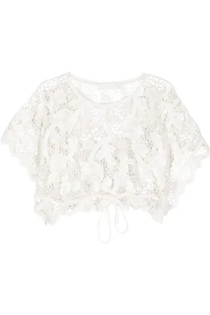 ZIMMERMANN Cropped cord-lace top