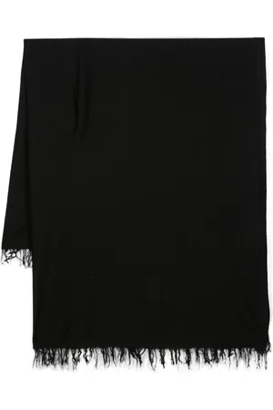 Rick Owens Knit Blanket virgin wool scarf