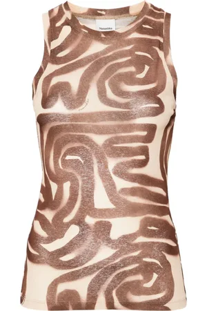 Nanushka Anneke abstract-print tank top