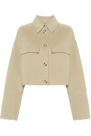 Nanushka Felted wool-blend cropped jacket