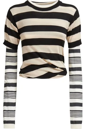 Marni Layered stripe-print top