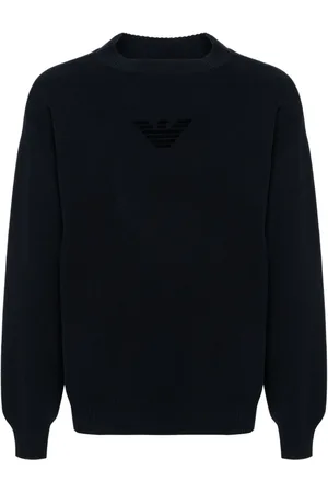 Emporio Armani Logo-flocked sweater
