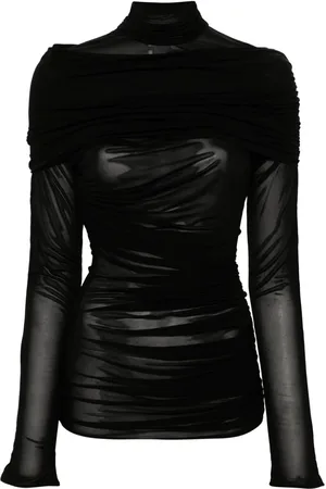 MUGLER Ruched top