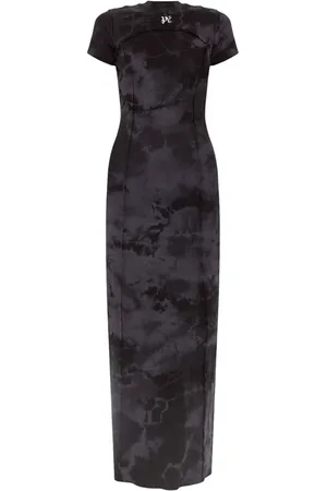 Palm Angels Logo-embroidered maxi dress