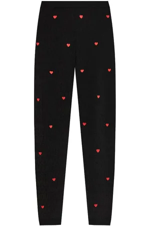 Moschino Jacquard-logo woll leggings