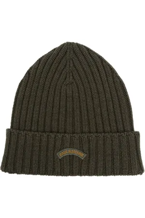 Paul & Shark Logo-embroidered beanie hat