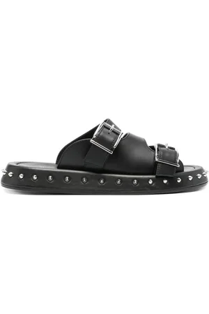 Alexander McQueen Buckle leather sandals