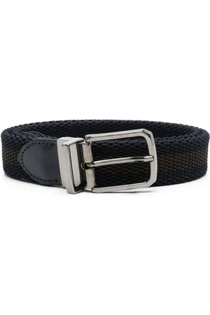 Paul & Shark Logo-debossed belt