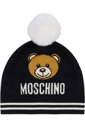 Moschino Teddy Bear-print knitted beanie