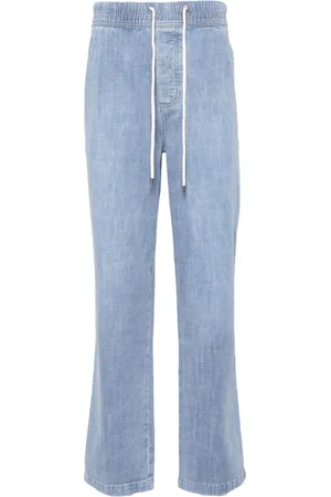 James Perse Drawstring-waist denim trousers