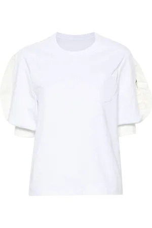 SACAI Cotton jersey T-shirt