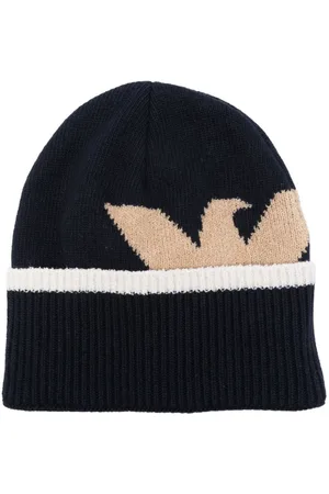 Emporio Armani Logo-intarsia beanie