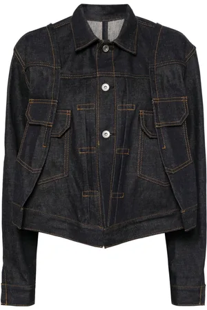 SACAI Cropped denim jacket