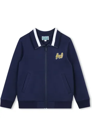 Kenzo Logo print cotton blend blazer