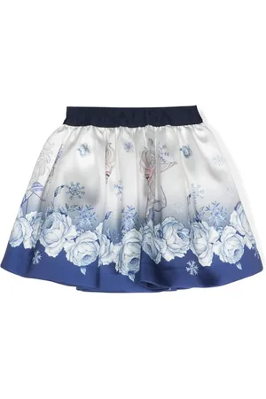 MONNALISA A-line twill miniskirt