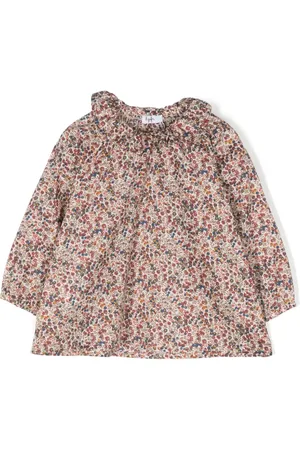 Il gufo Botanical-print blouse