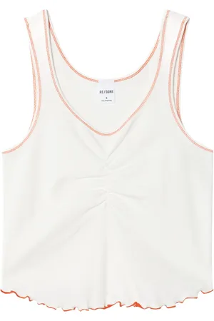 RE/DONE Contrasting trim tank top