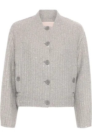 Twin-Set Sequinned bomber jacket
