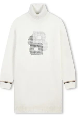 HUGO BOSS Rhinestone embellished knitted dress