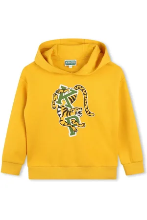 Kenzo Tiger-print fleece-texture hoodie