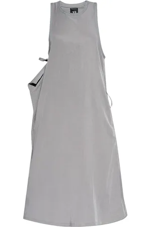 Y-3 Bungee-laced twill dress