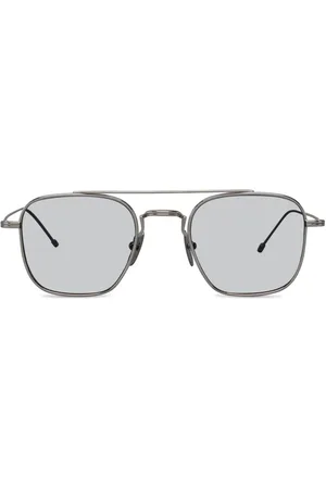 Thom Browne Pilot-frame tinted sunglasses