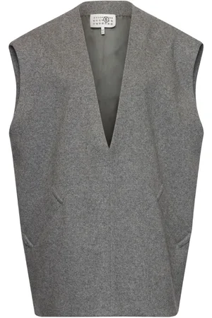 Maison Margiela M??lange-effect felted vest