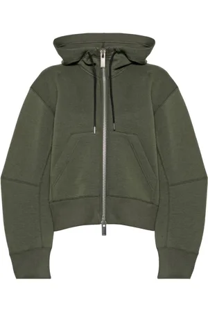 SACAI Drawstring zip-up hoodie