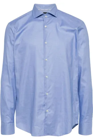 HUGO BOSS Cutaway-collar button-up shirt