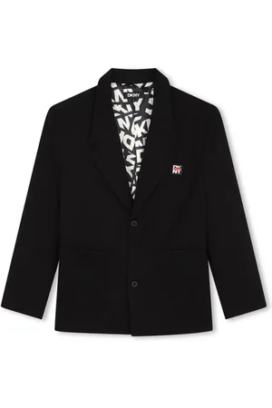 DKNY Logo-appliqu?? single-breasted blazer