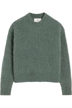 Ami Ribbed wool blend sweater