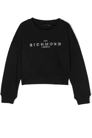 John Richmond Sequin logo-detail sweatshirt