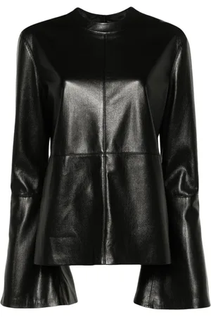 Nanushka Bolda faux-leather blouse