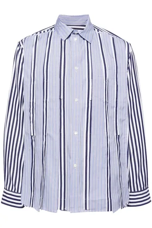 SACAI Striped cotton shirt