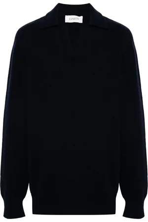 LANEUS Knitted polo sweater