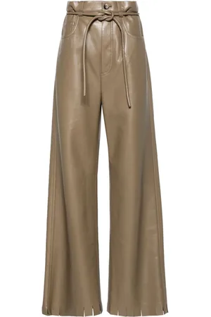 Nanushka Cut-hem high-waisted trousers
