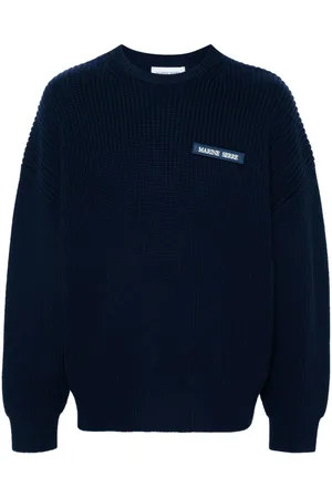 Marine Serre Logo-patch sweater