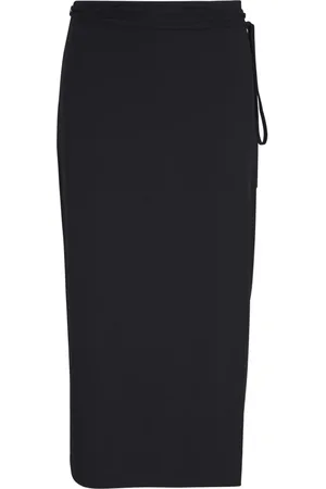 Vince Tie-fastening wrap midi skirt