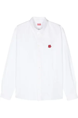 Kenzo Boke Flower-embroidered cotton shirt