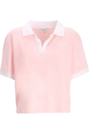 Sporty & Rich Terry cloth-effect polo shirt