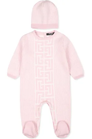 Balmain Logo-print babygrow set